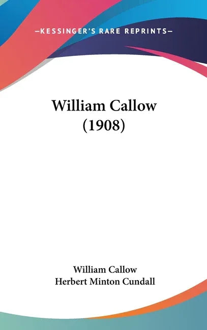William Callow (1908) - stevensbooks