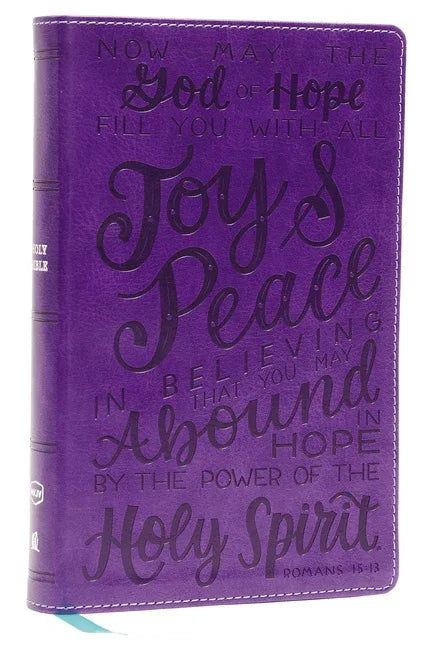 Nkjv, Holy Bible for Kids, Verse Art Cover Collection, Leathersoft, Purple, Comfort Print: Holy Bible, New King James Version - stevensbooks
