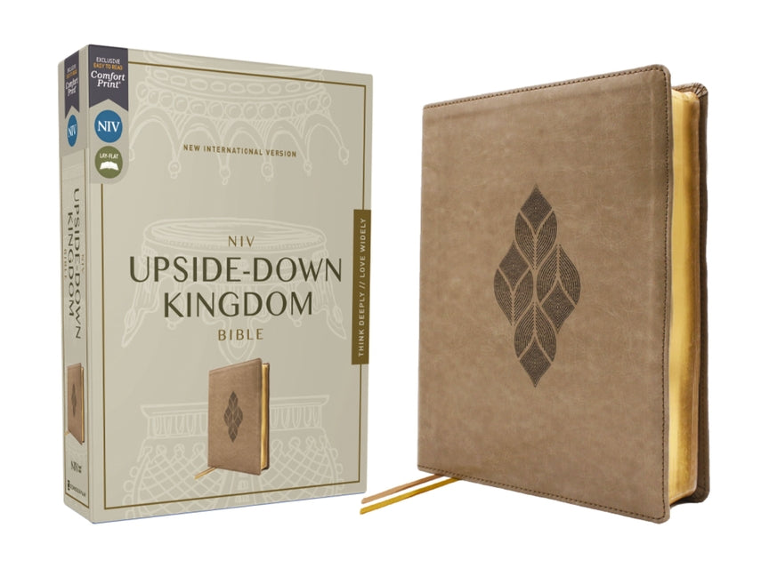 Niv, Upside-Down Kingdom Bible, Leathersoft, Tan, Comfort Print: Think Deeply // Love Widely - Ingram
