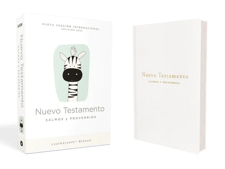 Nvi, Nuevo Testamento de Bolsillo, Con Salmos Y Proverbios, Revisión 2022, Leathersoft, Blanco, Bebés - stevensbooks