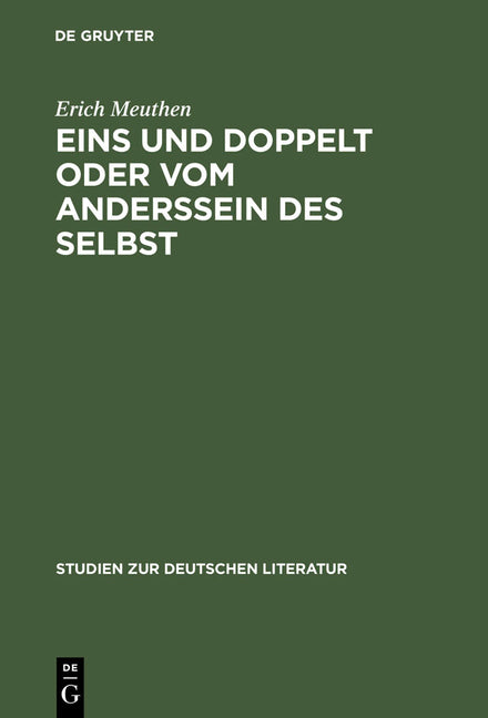 Eins und doppelt oder Vom Anderssein des Selbst (Reprint 2013) - Ingram