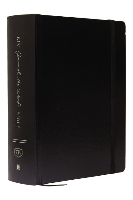 KJV, Journal the Word Bible, Large Print, Hardcover, Black, Red Letter Edition: Reflect, Journal, or Create Art Next to Your Favorite Verses - Ingram