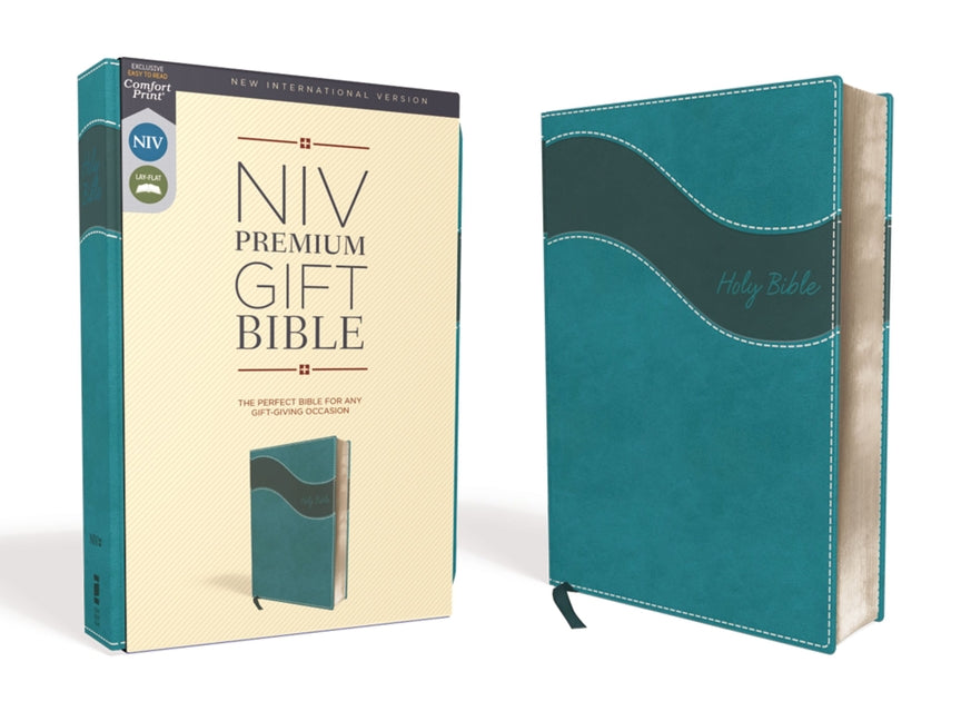 Niv, Premium Gift Bible, Leathersoft, Blue, Red Letter Edition, Comfort Print - Ingram