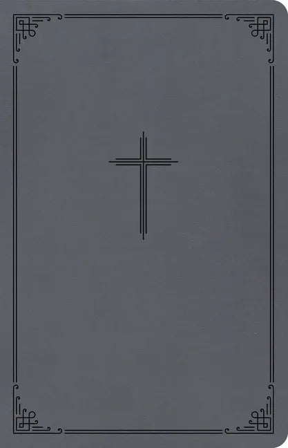 CSB Thinline Bible, Value Edition, Charcoal Leathertouch - stevensbooks