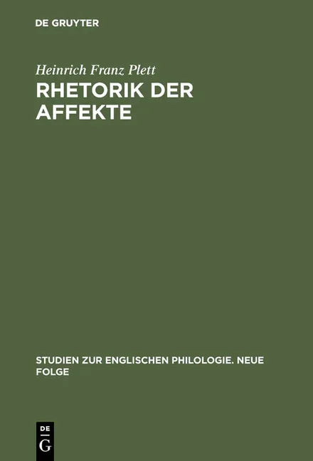 Rhetorik der Affekte (Reprint 2017) - stevensbooks