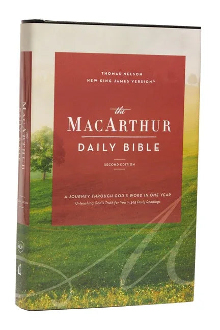 Nkjv, MacArthur Daily Bible, 2nd Edition, Hardcover, Comfort Print: A Journey Through God's Word in One Year - stevensbooks