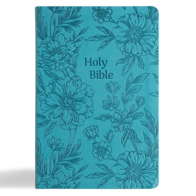 NASB Large Print Thinline Bible, Value Edition, Teal Leathertouch - Ingram