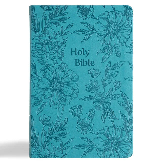 NASB Large Print Thinline Bible, Value Edition, Teal Leathertouch - stevensbooks