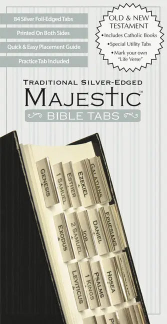 Majestic Traditional Silver-Edged Bible Tabs - Ingram