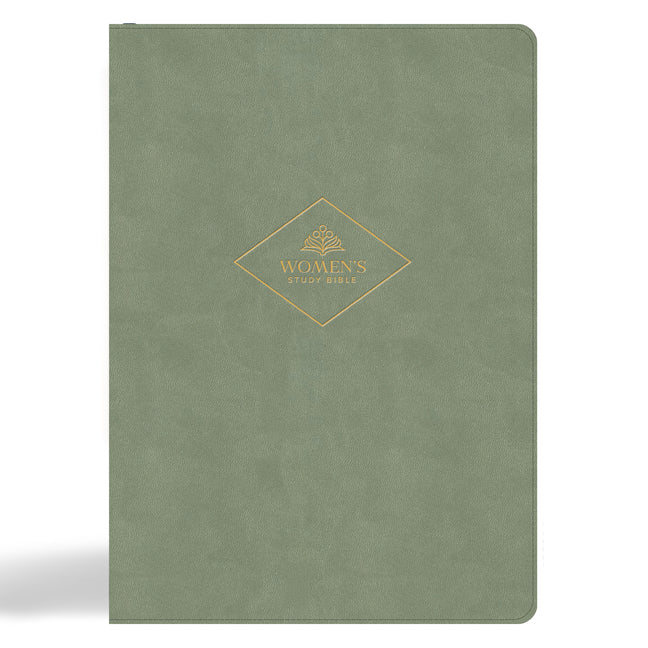 CSB Women's Study Bible, Sage Suedesoft Leathertouch - Ingram