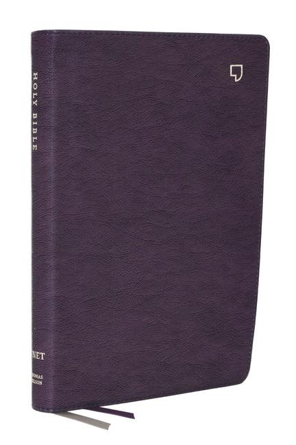 Net Bible, Large Print Thinline with Cross References, Purple Leathersoft, Comfort Print - stevensbooks