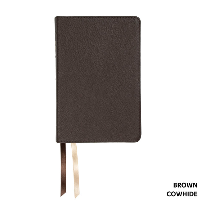 NASB Handy Size, Paste-Down Brown Cowhide - Ingram