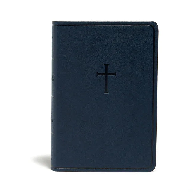 KJV Everyday Study Bible, Navy Cross Leathertouch - stevensbooks