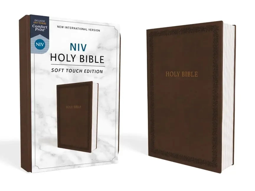 NIV, Holy Bible, Soft Touch Edition, Imitation Leather, Brown, Comfort Print - stevensbooks