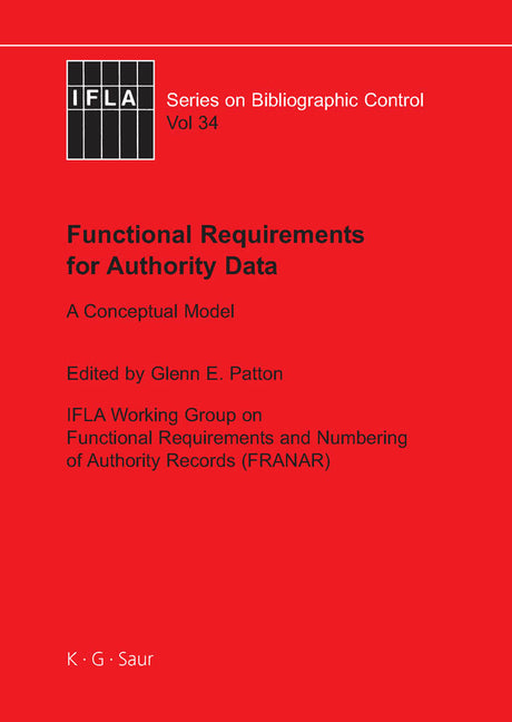 Functional Requirements for Authority Data - Ingram