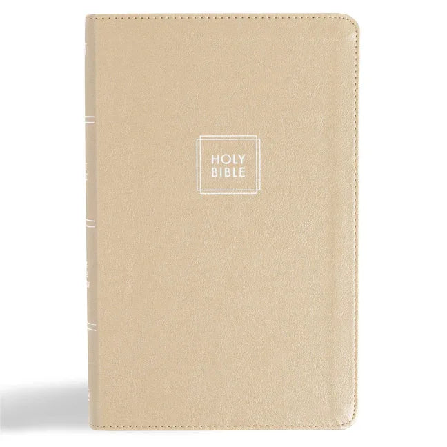 KJV Single-Column Personal Size Bible, Gold Leathertouch - stevensbooks