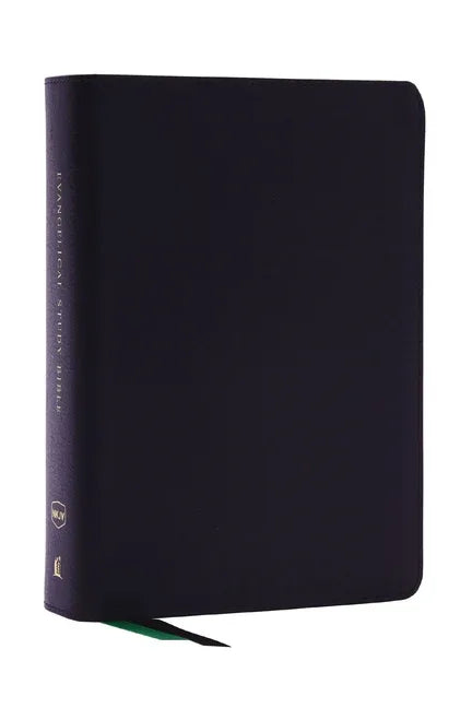 Evangelical Study Bible: Christ-Centered. Faith-Building. Mission-Focused. (Nkjv, Black Bonded Leather, Red Letter, Large Comfort Print) - stevensbooks