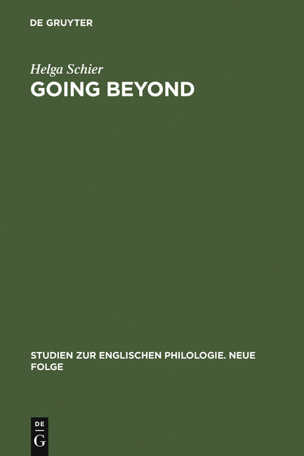 Going Beyond: The Crisis of Identity and Identity Models in Contemporary American, English and German Fiction (Reprint 2011) - Ingram