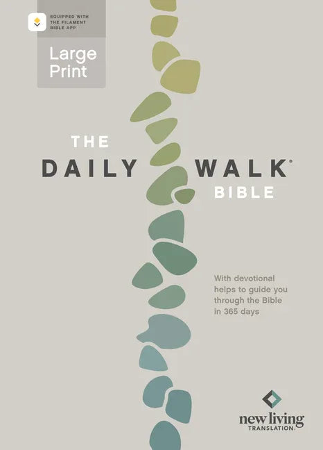 Daily Walk Bible Large Print Nlt, Filament Enabled (Softcover) - stevensbooks