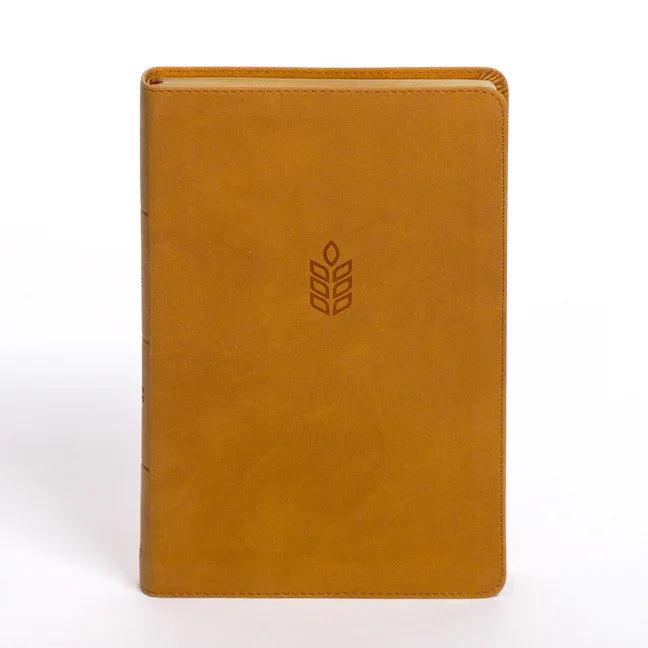 CSB Personal Size Giant Print Bible, Camel Suedesoft Leathertouch - stevensbooks