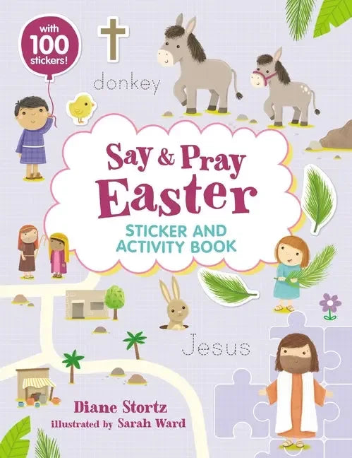 Say and Pray Bible Easter Sticker and Activity Book - stevensbooks