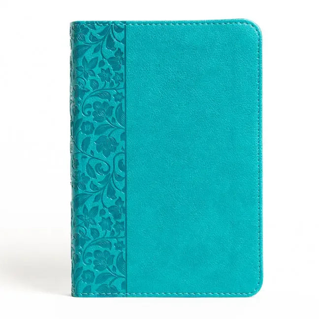 NASB Large Print Compact Reference Bible, Teal Leathertouch - stevensbooks