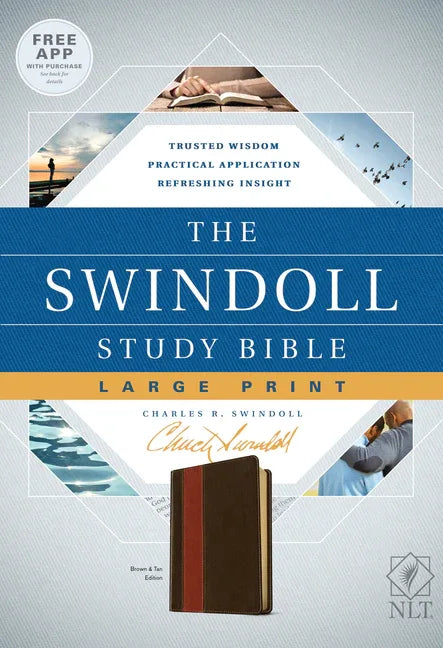 Swindoll Study Bible NLT, Large Print - stevensbooks