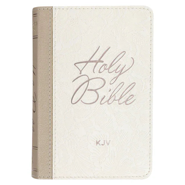 KJV Bible Pocket Faux Leather White - stevensbooks