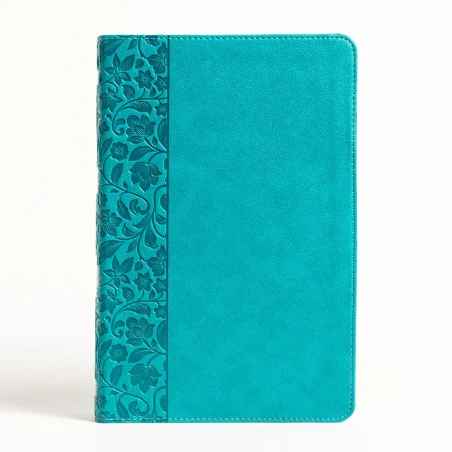 NASB Large Print Personal Size Reference Bible, Teal Leathertouch - stevensbooks