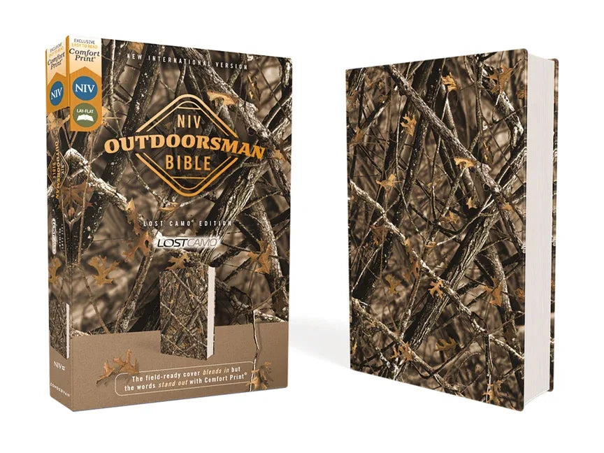 Niv, Outdoorsman Bible, Lost Camo Edition, Leathersoft, Red Letter Edition, Comfort Print: The Field-Ready Cover Blends in But the Words Stand Out wit - stevensbooks