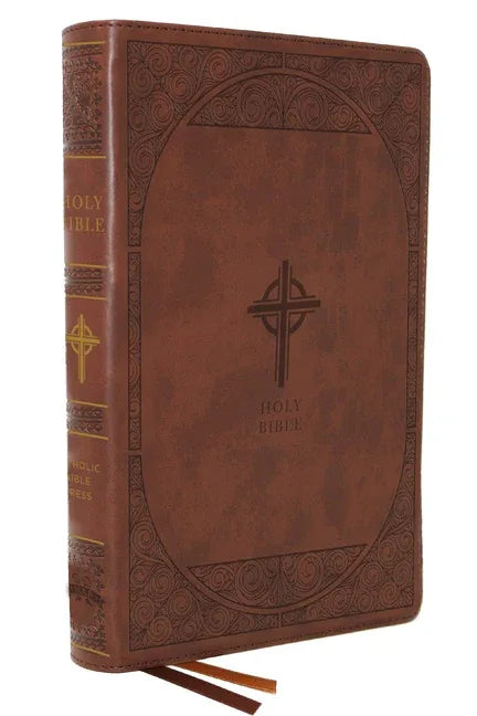 Nabre, New American Bible, Revised Edition, Catholic Bible, Large Print Edition, Leathersoft, Brown, Comfort Print: Holy Bible - stevensbooks