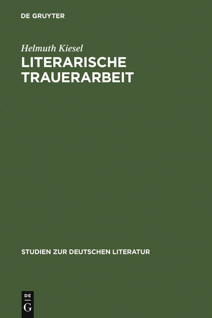 Literarische Trauerarbeit: Das Exil- Und Spätwerk Alfred Döblins (Reprint 2010) - Ingram