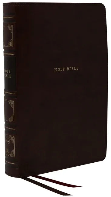Nkjv, Reference Bible, Classic Verse-By-Verse, Center-Column, Leathersoft, Black, Red Letter Edition, Comfort Print - stevensbooks