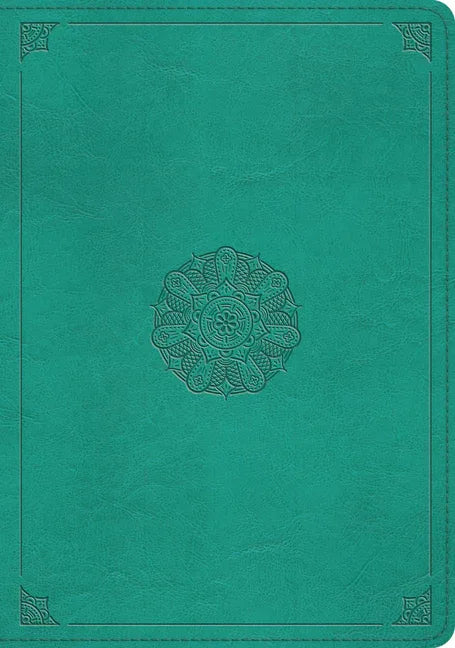ESV Study Bible (Trutone, Turquoise, Emblem Design) - stevensbooks