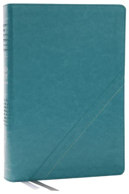 Nkjv, Word Study Reference Bible, Leathersoft, Turquoise, Red Letter, Comfort Print: 2,000 Keywords That Unlock the Meaning of the Bible - stevensbooks