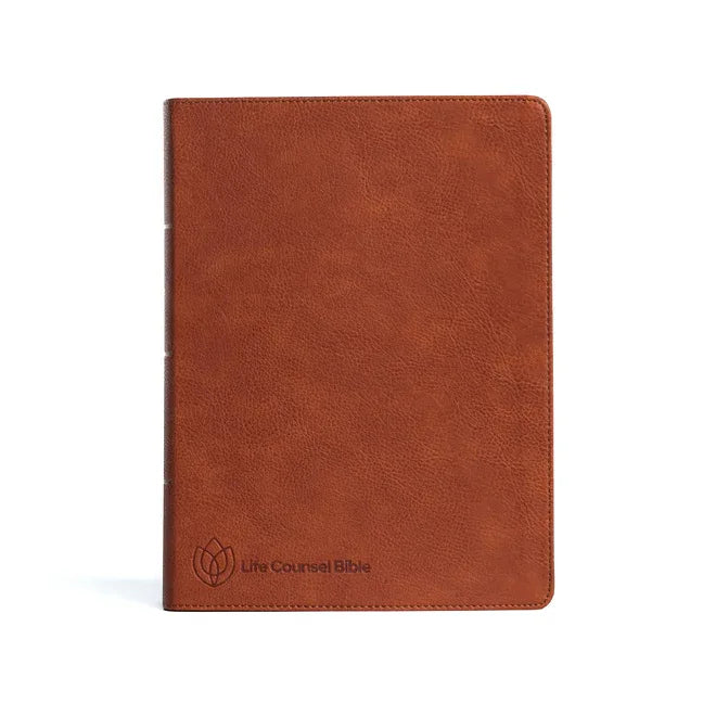 CSB Life Counsel Bible, Burnt Sienna Leathertouch: Practical Wisdom for All of Life - stevensbooks