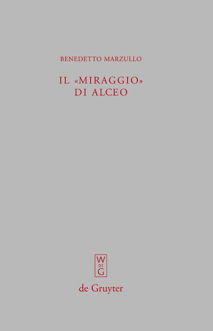 "miraggio" di Alceo: Fr. 140 V. - Ingram