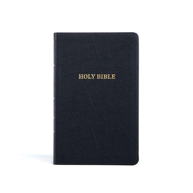 KJV Thinline Reference Bible, Black Leathertouch - stevensbooks