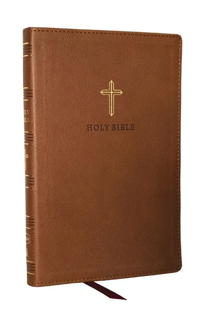 KJV Holy Bible: Ultra Thinline, Brown Leathersoft, Red Letter, Comfort Print: King James Version - stevensbooks