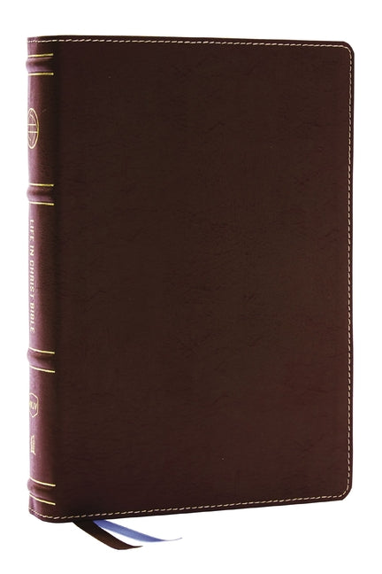 Life in Christ Bible: Discovering, Believing, and Rejoicing in Who God Says You Are (Nkjv, Brown Bonded Leather, Thumb Indexed, Red Letter, Comfort Pr - Ingram