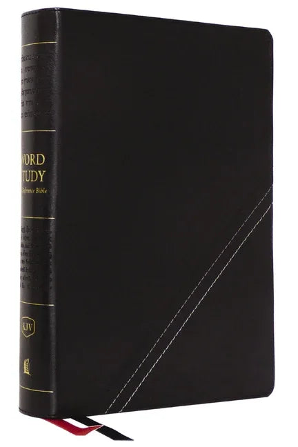 Kjv, Word Study Reference Bible, Leathersoft, Black, Red Letter, Comfort Print: 2,000 Keywords That Unlock the Meaning of the Bible - stevensbooks