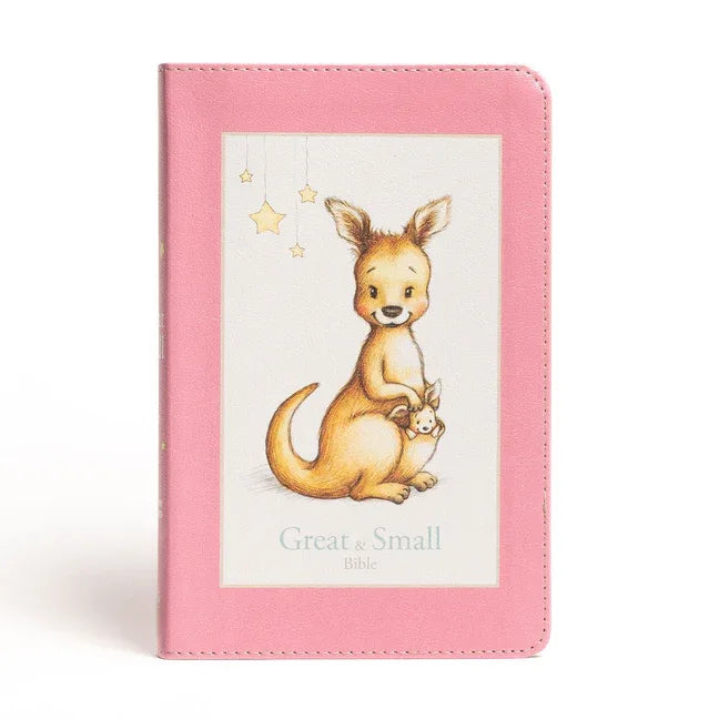 CSB Great and Small Bible, Pink Leathertouch: A Keepsake Bible for Babies - stevensbooks