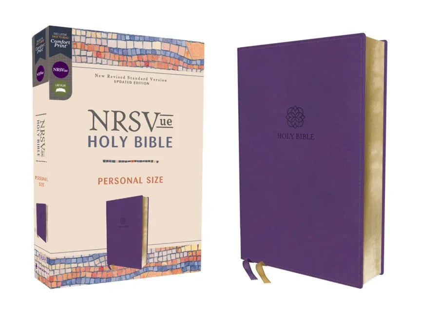 Nrsvue, Holy Bible, Personal Size, Leathersoft, Purple, Comfort Print - stevensbooks
