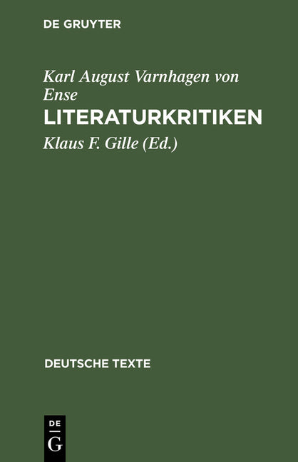 Literaturkritiken: Mit Einem Anhang: Aufsätze Zum Saint-Simonismus (Reprint 2012) - Ingram