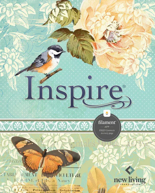 Inspire Bible Nlt, Filament Enabled (Hardcover Leatherlike, Aquamarine) - stevensbooks