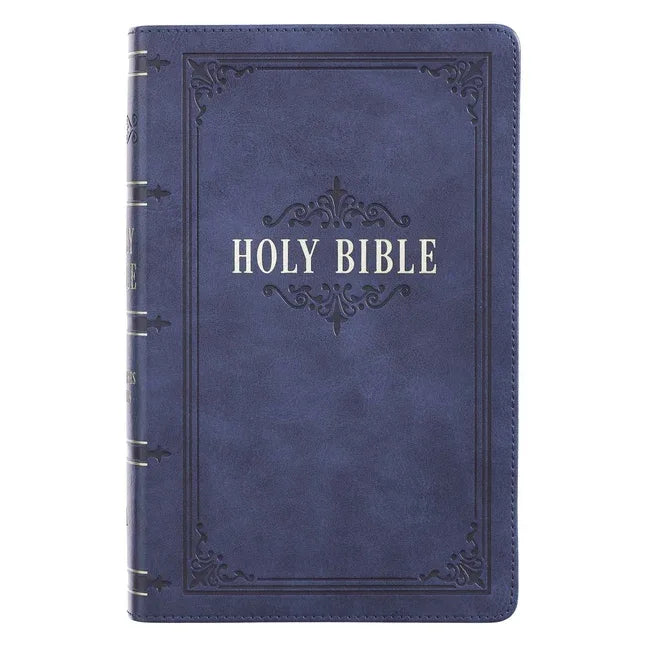 KJV Bible Giant Print Dark Blue - stevensbooks