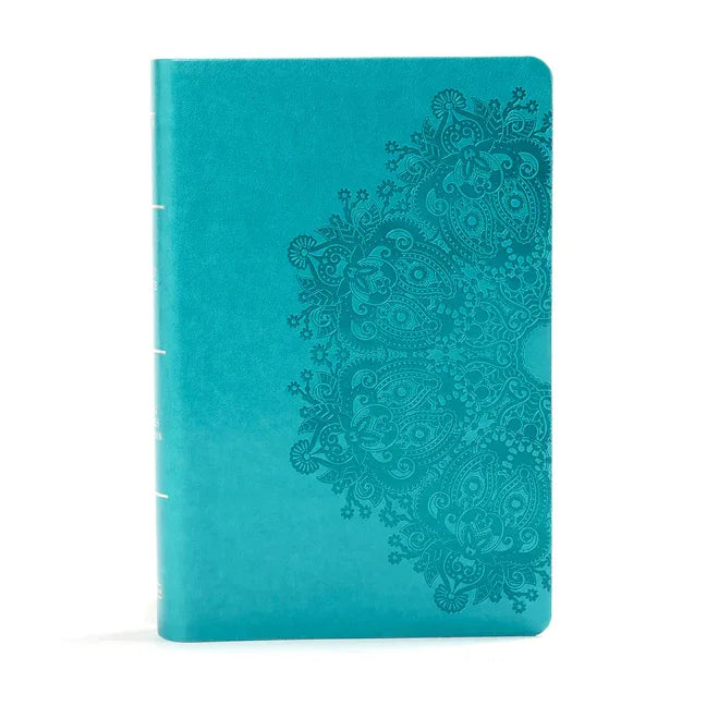 KJV Large Print Personal Size Reference Bible, Teal Leathertouch - stevensbooks