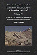 Excavations by K M Kenyon in Jerusalem, Volume 4: The Iron Age Cave Deposits - stevensbooks