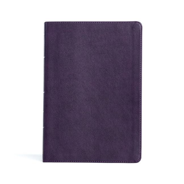 KJV Large Print Thinline Bible, Plum Leathertouch - stevensbooks