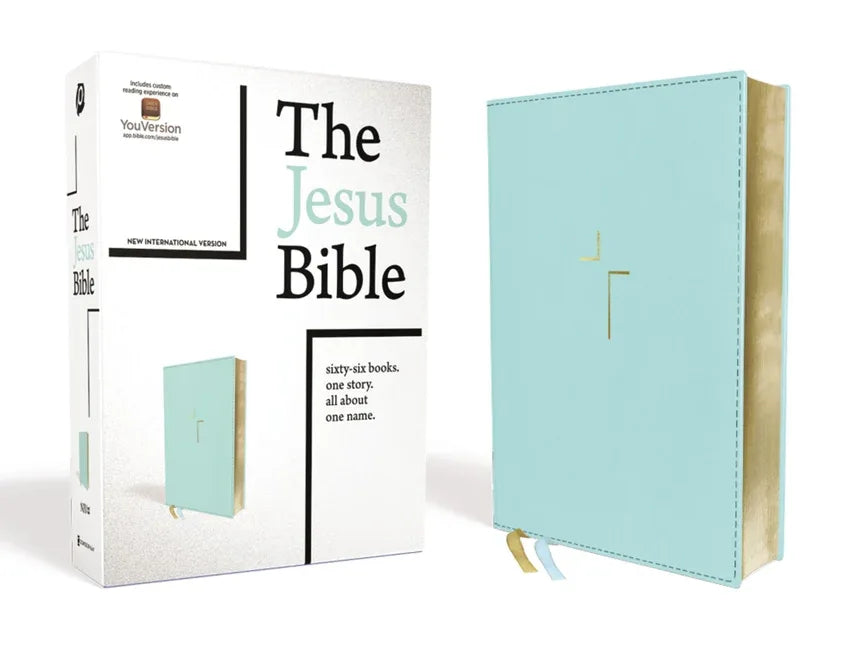 Jesus Bible, NIV Edition, Leathersoft, Blue, Comfort Print - stevensbooks